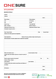 one claims claims form downloads claim form